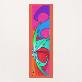 ビーチでの夕焼け ヨガマット (正面)