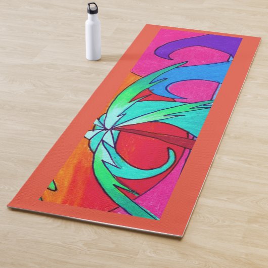 ビーチでの夕焼け ヨガマット (インサイチュ)