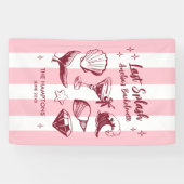 ビーチでの最後のバチェロレッテパーティー マーメイド 横断幕 (横)