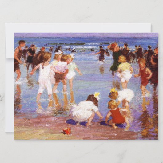 ビーチでの楽しい日々 カード (正面)