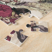 ビーチでの決闘で死ぬまで戦う海賊たち ジグソーパズル (側面)