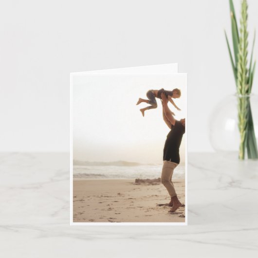 ビーチでの父の日カード シーズンカード (正面)