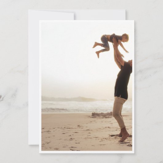 ビーチでの父の日カード シーズンカード (正面)