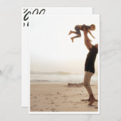 ビーチでの父の日カード シーズンカード (正面/裏面)