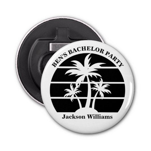 ビーチでの独身パーティーと島の結婚式の仲間たち 栓抜き (正面)