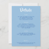 ビーチでの独身最後の週末パーソナライズ招待状 招待状 (裏面)