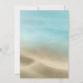 ビーチでの目的地ウェディング招待状 招待状 (裏面)