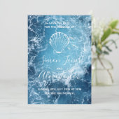 ビーチでの目的地ウェディング　保存日発表 セーブザデート (スタンド正面)