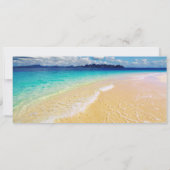 ビーチでの目的地ウェディング・RSVP 2 招待状 (裏面)