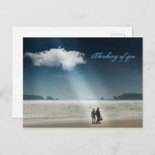 ビーチでの絆 ポストカード (正面/裏面)