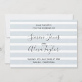 ビーチでの結婚式の保存日付 セーブザデート (正面)