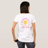 ビーチでの花嫁の独身最後の夜カスタムデザイン Tシャツ (裏面フル)