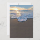 ビーチでの葬儀 | 追悼写真 招待状 (裏面)