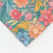 ビーチでは他の物は全て消える フリースブランケット (角)