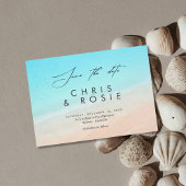 ビーチでは、湖航海のの結婚式の日付を保存 セーブザデート