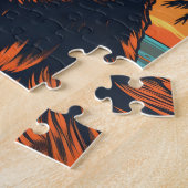 ビーチでサングラスを持つドイツの羊飼い ジグソーパズル (側面)