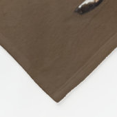 ビーチでサンセットとシェル フリースブランケット (角)