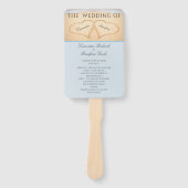 ビーチでハートの結婚式　プログラム　手 ハンドファン (正面)