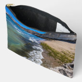 ビーチでプエルトピラミデス，アルゼンチン アクセサリーポーチ (見開き)