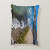 ビーチでプエルトピラミデス,アルゼンチン アクセントクッション (裏面(縦))