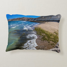 ビーチでプエルトピラミデス，アルゼンチン アクセントクッション