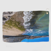 ビーチでプエルトピラミデス，アルゼンチン ゴルフタオル (横)