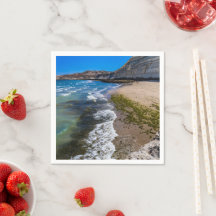 ビーチでプエルトピラミデス，アルゼンチン