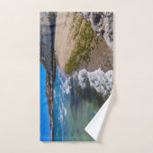 ビーチでプエルトピラミデス，アルゼンチン バスタオルセット (ハンドタオル)