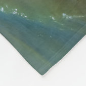 ビーチでプエルトピラミデス，アルゼンチン フリースブランケット (角)