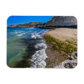 ビーチでプエルトピラミデス，アルゼンチン マグネット (横)