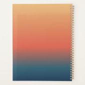 ビーチで会おう 夏のビーチの日の出の色 プランナー手帳 (裏面)