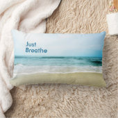 ビーチで呼吸 ランバークッション (ブランケット)