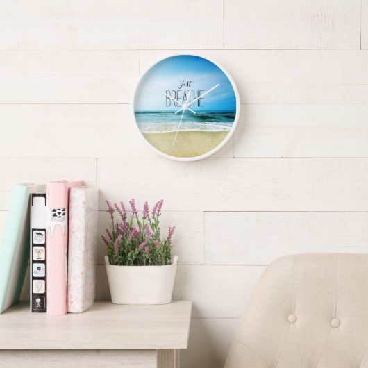 ビーチで呼吸 壁時計 (読書スペース)