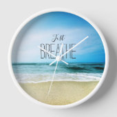 ビーチで呼吸 壁時計 (正面)