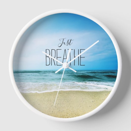 ビーチで呼吸 壁時計 (正面)