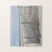 ビーチで塀および砂丘を浜に引き上げて下さい ジグソーパズル (縦)