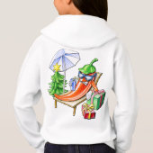 ビーチで子供のクリスマス (裏面)