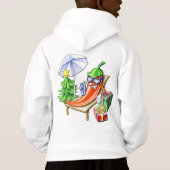 ビーチで子供のクリスマス (裏面)