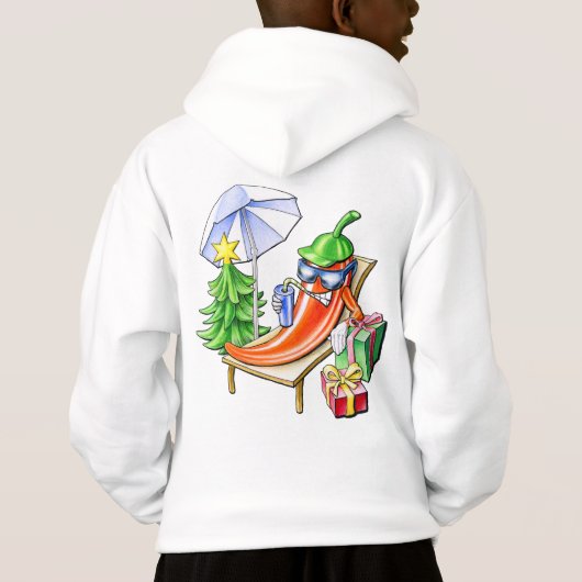 ビーチで子供のクリスマス (裏面)