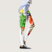 ビーチで子供のクリスマス レギンス (右)