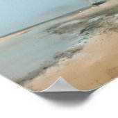 ビーチで干潮（川の河口1869）エドガー ポスター (角)