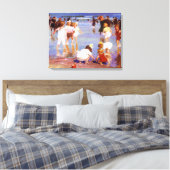 ビーチで幸せな日(by E.H. Potthast) キャンバスプリント (インサイチュ (寝室))