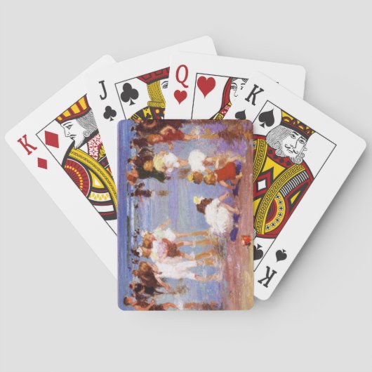 ビーチで幸せな日(by E.H. Potthast) トランプ (裏面)