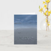 ビーチで愛を叫ぶ カード (黄色い花)