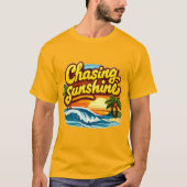 ビーチで日差しを追いかけるTシャツ Tシャツ (正面)