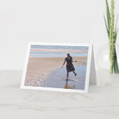 ビーチで楽しむ カード (正面)