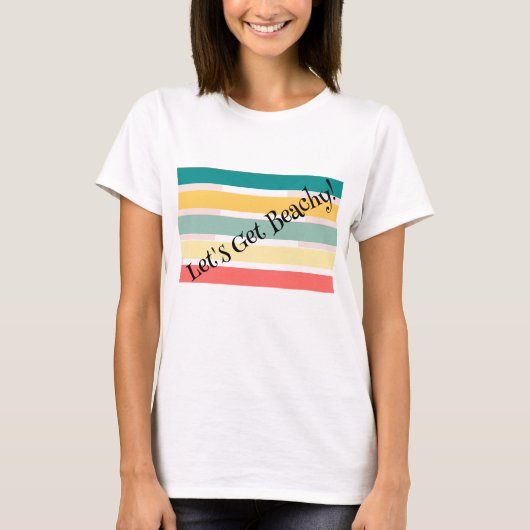 ビーチで楽しもう!Tシャツ Tシャツ (正面)