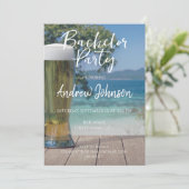 ビーチで淡い色のビールを飲む 招待状 (スタンド正面)