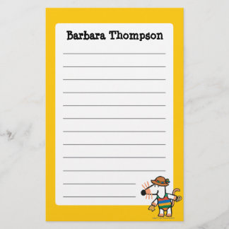 ビーチで貝を集めているMaisy 便箋