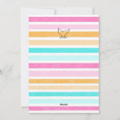 ビーチで過ごすクリスマスの12日間 レトロ・トロピカル シーズンカード (裏面)